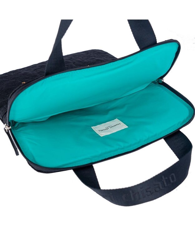 tsumori chisato CARRY 森のどうぶつ刺繍 PCケース パソコンケース 13インチ ビジネスバッグ 【おしゃれな女性向け！】 ブラック