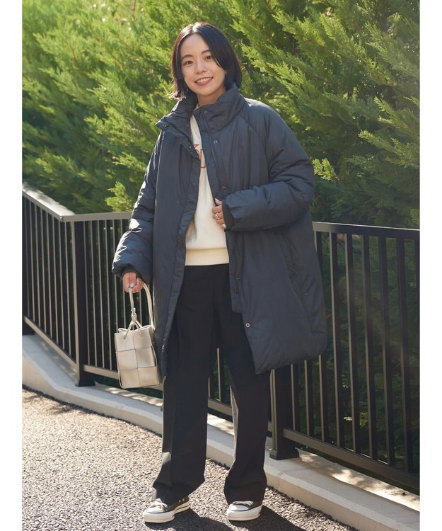 AMERICAN HOLIC キルポカスタンド中綿コート Charcoal Gray