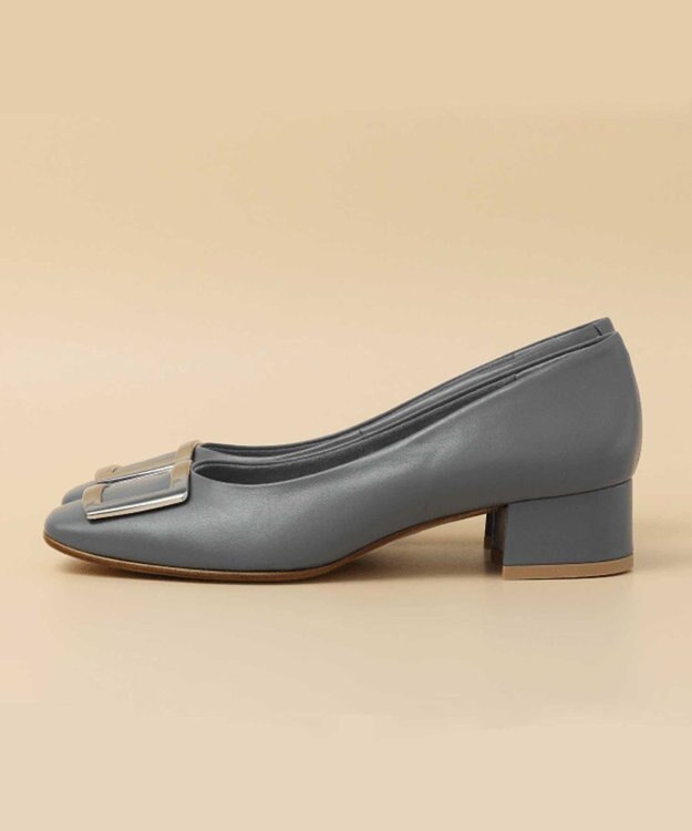 REGAL FOOT COMMUNITY 【リーガルレディース】F89Q バックル付きスクエアパンプス ブルー