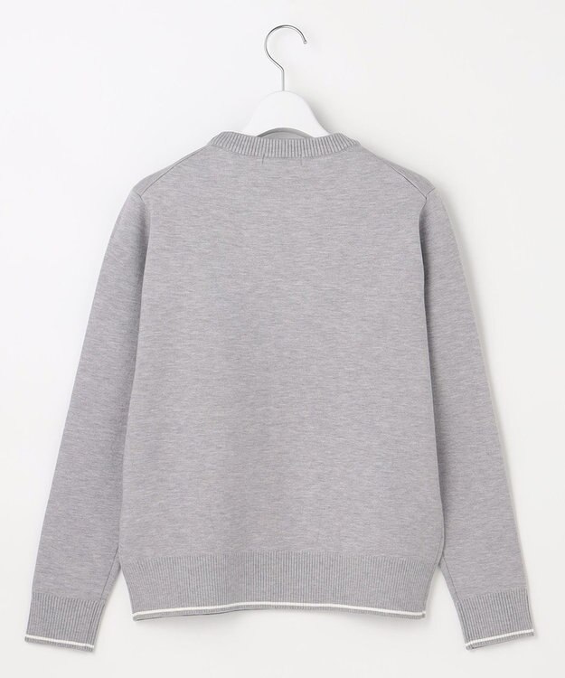 23区GOLF 【WOMEN】ロゴグラフィックもちもちニット ライトグレー系