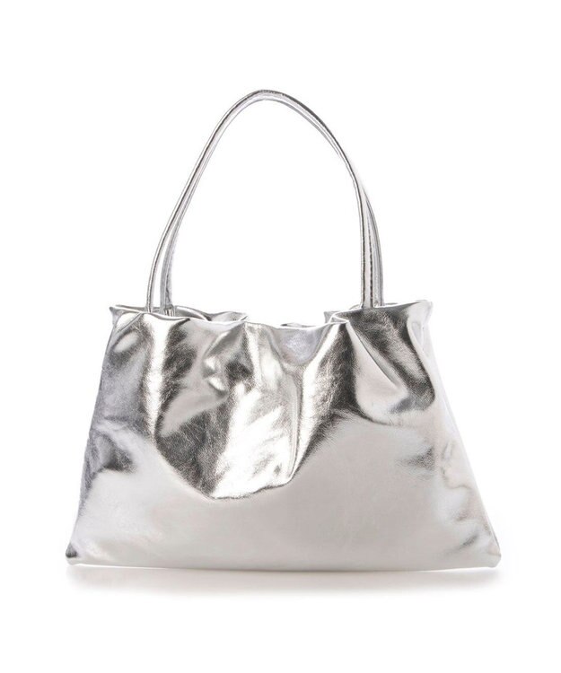 UNBILLION カシュカシュ cachecache / タック入り2wayショルダー シルバー