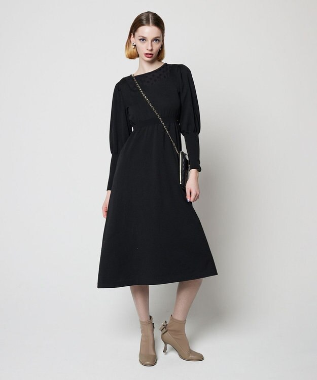 TOCCA 【洗える！】RAINY NIGHT ニットドレス ブラック系