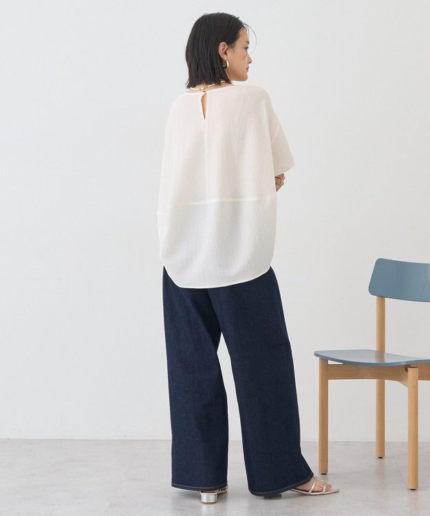 AMERICAN HOLIC サッカーコクーンブラウス Off White