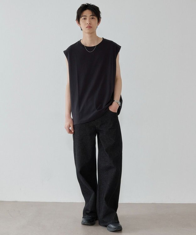 WEGO コットンクルーネックT（NS） ブラック