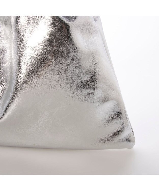 UNBILLION カシュカシュ cachecache / タック入り2wayショルダー シルバー