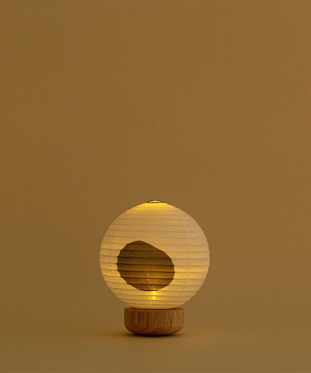 ちょうちん堂 【ころりどうぶつ】ブチ猫 BUCHI ちょうちん ライト ホワイト