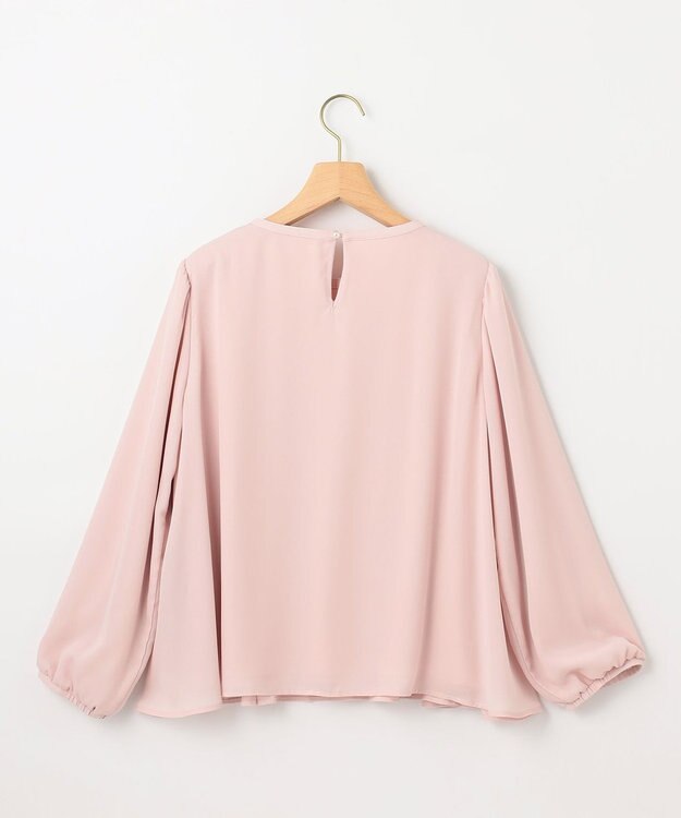 組曲 S 【WEB限定】ジョーゼットシフォンプリーツ ブラウス ピンク系