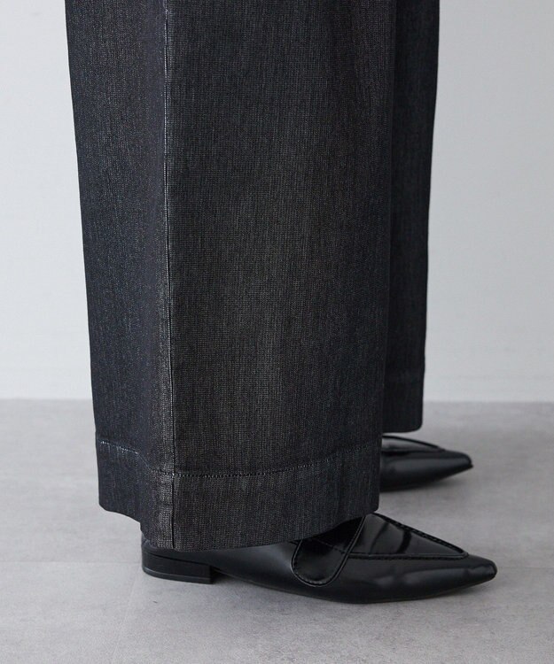 CRAFT STANDARD BOUTIQUE 3タックデニムパンツ Black