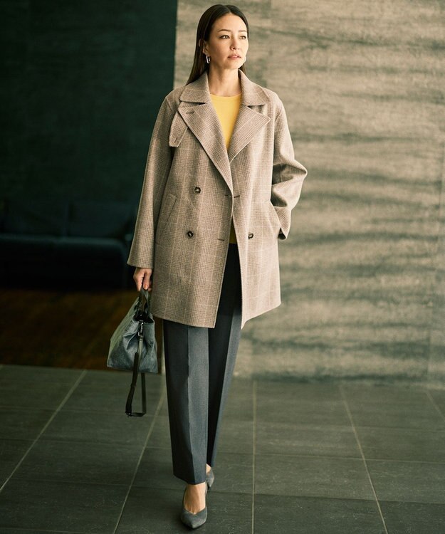 自由区 【カタログ掲載】TRギャバストレート パンツ TOPグレー