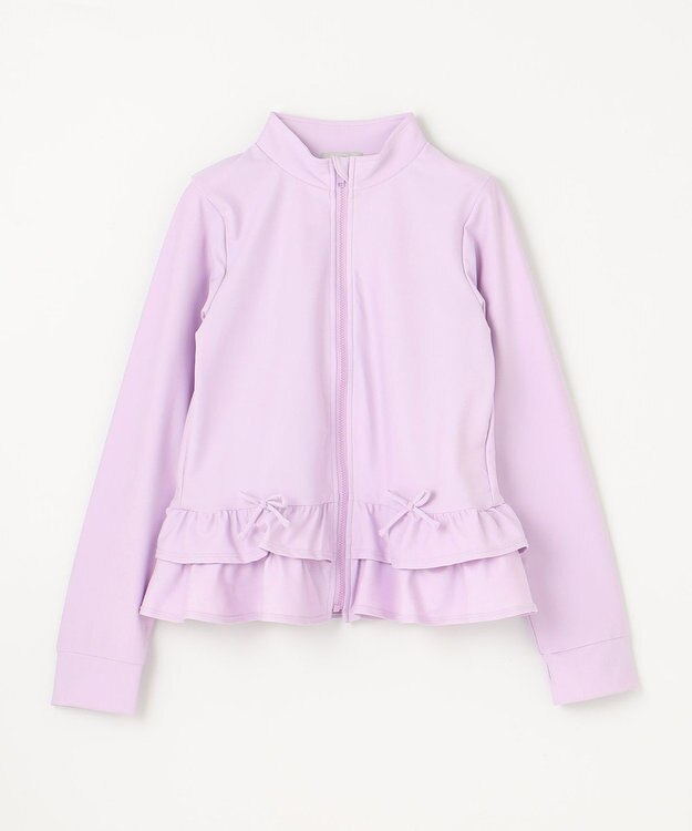 ANY KIDS 裾フリル ラッシュガード ラベンダー