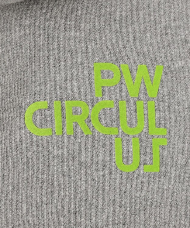 PW CIRCULUS 【WOMEN】アスレジャー 裏毛 ジップアップ パーカー ライトグレー系