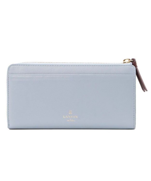 LANVIN en Bleu カルラ Lファスナー長財布 ブルー