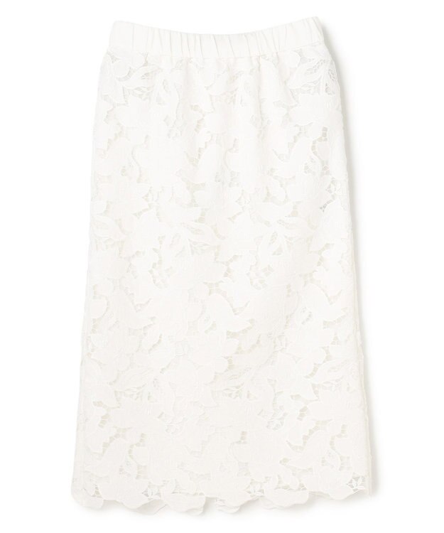 BEIGE， CITRINE / エンブロイダリーレースイージースカート Off