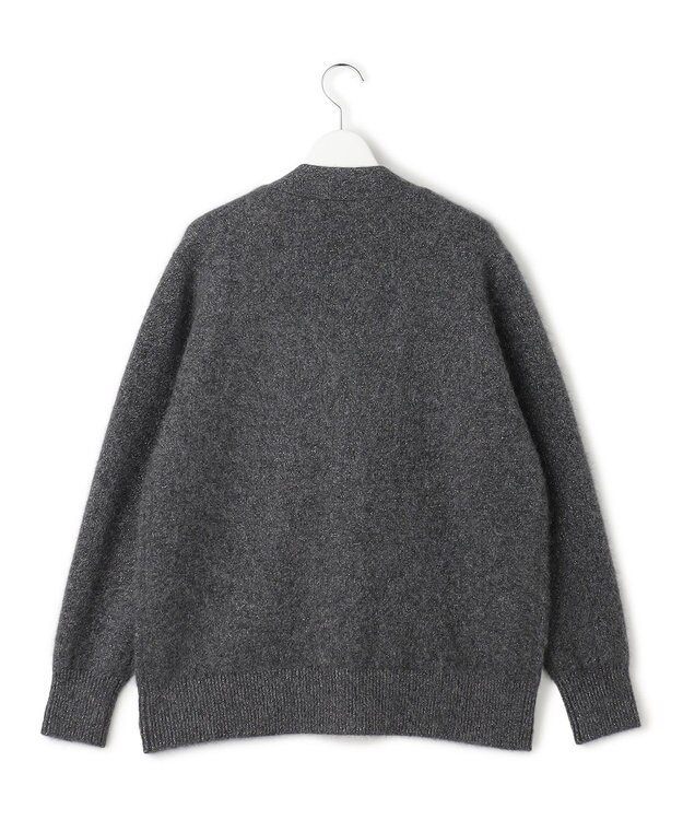 ICB L 【30th ANNIVERSARY】ルレックスフォックスアルパカ Vネックカーディガン ミディアムグレー