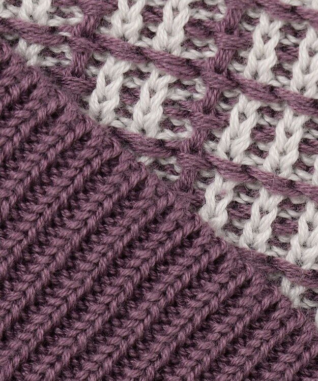 ANY SIS 【2SET】ニットベスト×チュニック ブラウス モーブ系