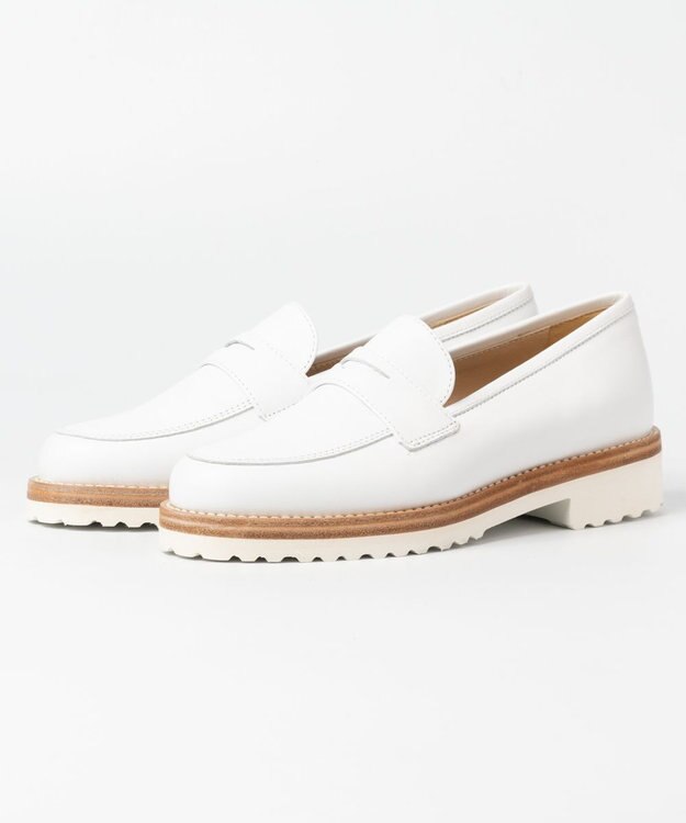 BONTRE 【LucaGrossi/ルカグロッシ】ラギットソールローファー ホワイト