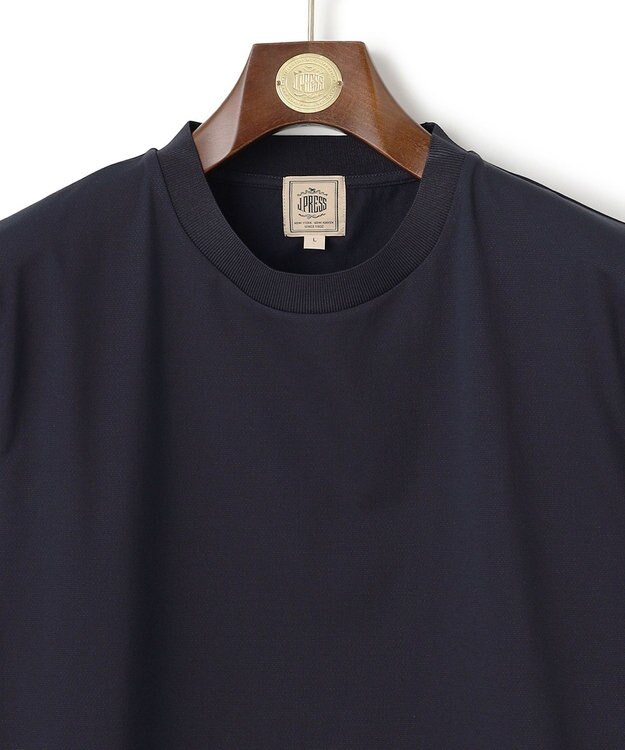 J.PRESS MEN 温度に寄り添う服。3シーズンこれ1着【調温機能 / 接触冷感】コンフォーマークルーネック Tシャツ ネイビー系