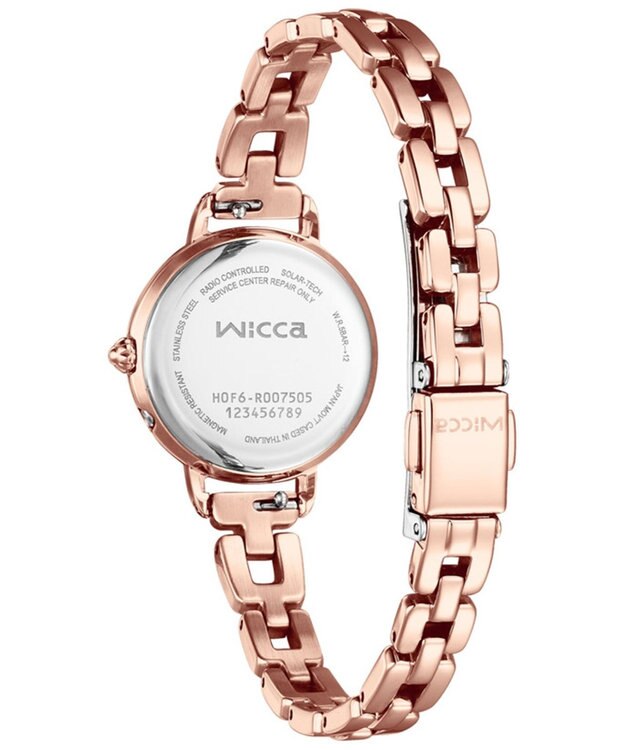 CITIZEN 【アクセサリー感覚で使える】ピンクゴールドのフェミニンなソーラーテック電波時計 ピンクゴールド