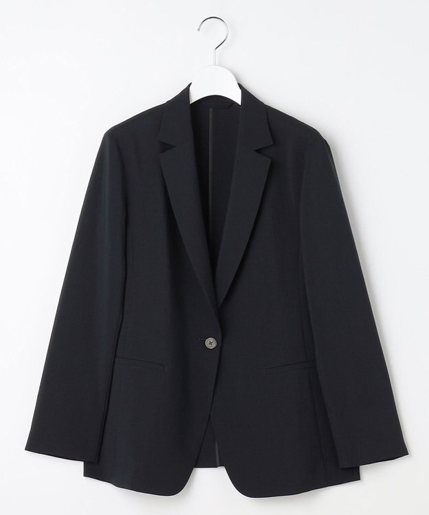 J.PRESS LADIES L BREEZE COOL トロ テーラード ジャケット ネイビー系