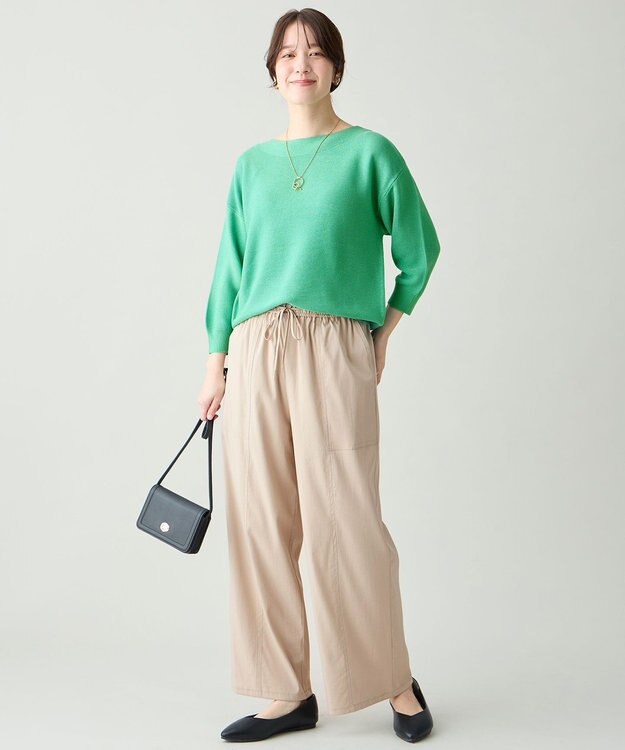 ANY アクリルガーターニット グリーン