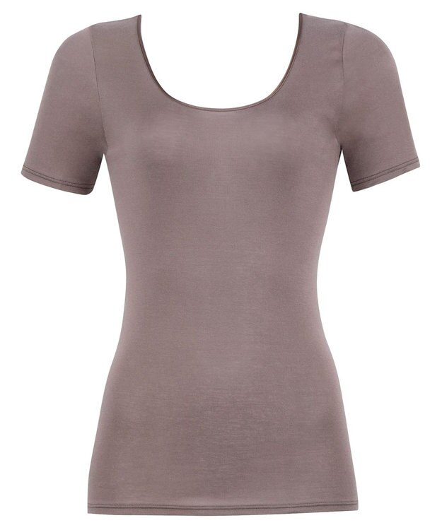 WACOAL 【スゴ衣】 インナー 3分袖 綿100％(身生地) オーガニックコットン(身生地) なめらかな肌ざわり 肌着 CLC222 /ワコール ブラウン