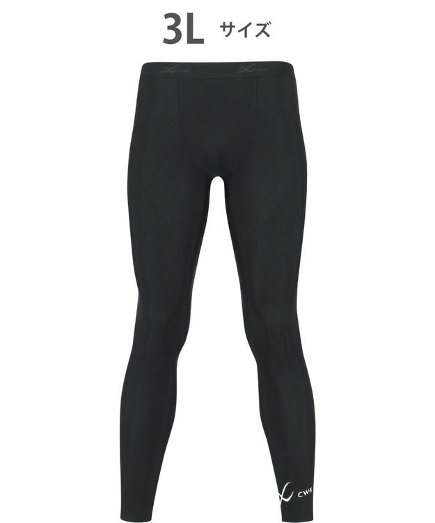 CW-X 【MEN】 CW-X スポーツタイツ 股関節・腰サポート 下半身の軸がブレにくい 球技 陸上 ロング 足首丈 3Lサイズまで対応 大きいサイズ メンズ HOO509 /ワコール ブラック