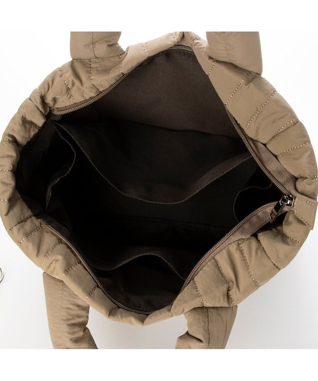 UNBILLION 【テレビ ドラマ着用アイテム】カシュカシュ cachecache / 親子キルティング刺繍トートバッグ カーキ