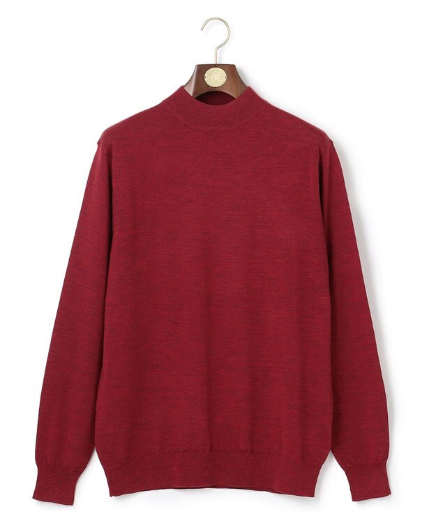 J.PRESS MEN モックネック ニット レッド系