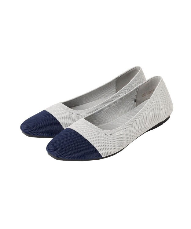 Green Parks 洗えるニットパンプス Gray