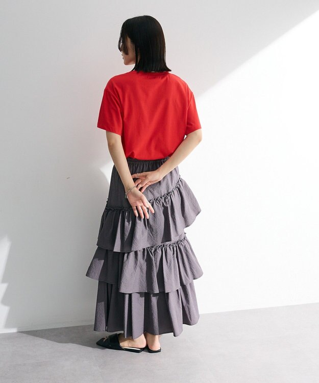 Green Parks 汗染み防止カレッジロゴボックスＴシャツ Charcoal Gray