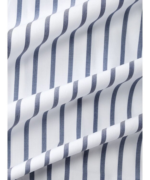 CRAFT STANDARD BOUTIQUE イージーケアコクーンポケ付きチュニック Stripe White