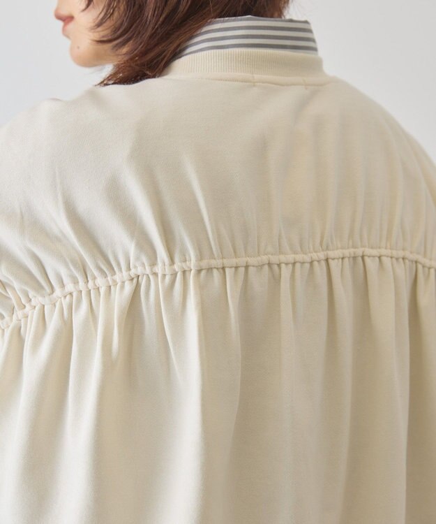 AMERICAN HOLIC バックギャザー裏毛スウェット Ivory