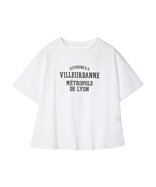 Green Parks 多段カレッジロゴボックスＴシャツ White