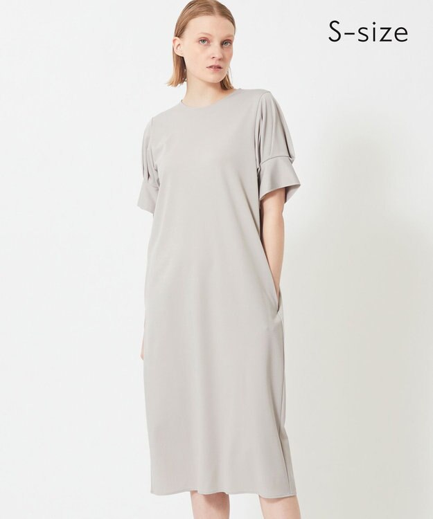 BEIGE， 【S-size】BRACKEN / ジャージードレス L.Gray