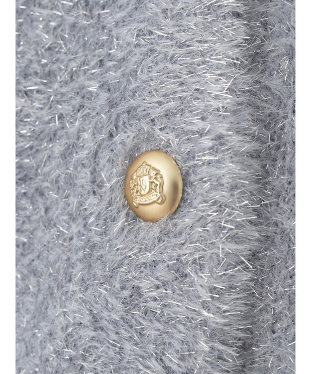 earth music&ecology キラキラシャギーカーディガン Light Gray