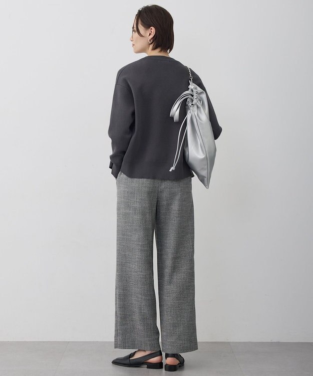 ICB 【2WAY】ドロストトートショルダー シルバー