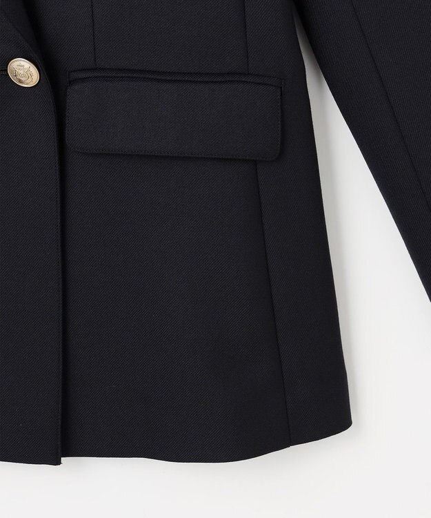 J.PRESS LADIES モナベールツイル ダブル ジャケット ネイビー系