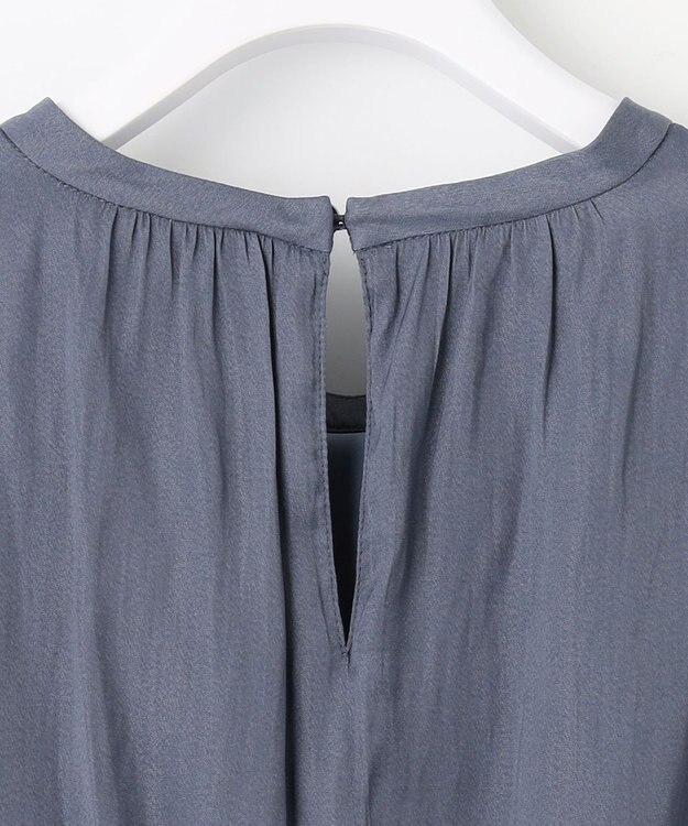 ANY SIS 【洗える】カッセンハシゴレース ワンピース スモーキーブルー