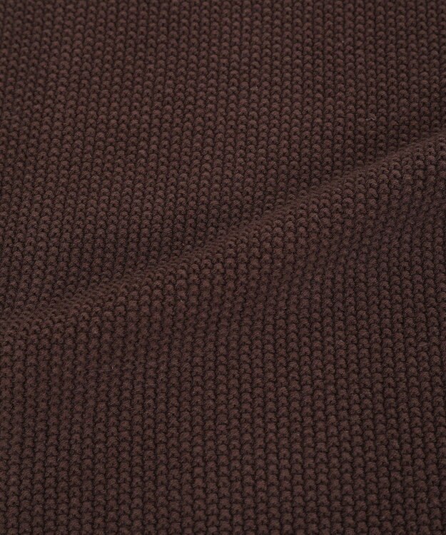 Green Parks かのこ編モックネックニットプルオーバー Brown