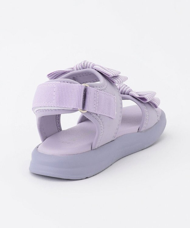 ANY KIDS リボン スポーツ サンダル ラベンダー