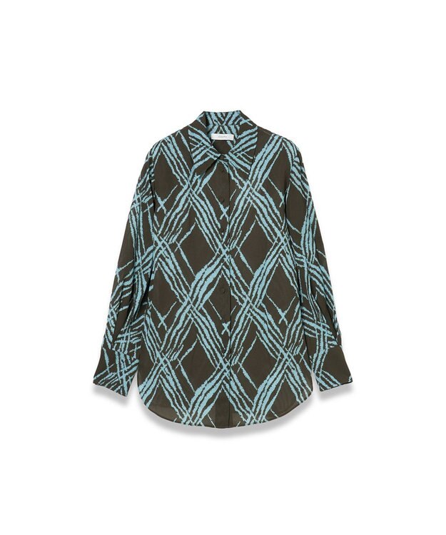 JOSEPH オープンウィーブ　ブラウス Palm Leaf/Chambray