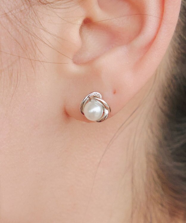 Tiaclasse 【5TYPEアソートデザイン・金属アレルギー対応】パールイヤリング・ピアス ピアス：シルバーD