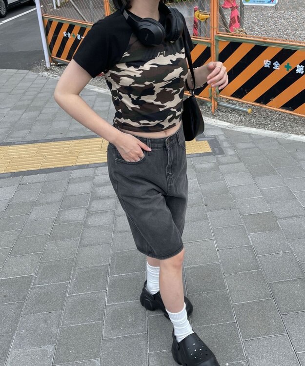 WEGO パイピングラグランT ブラックその他