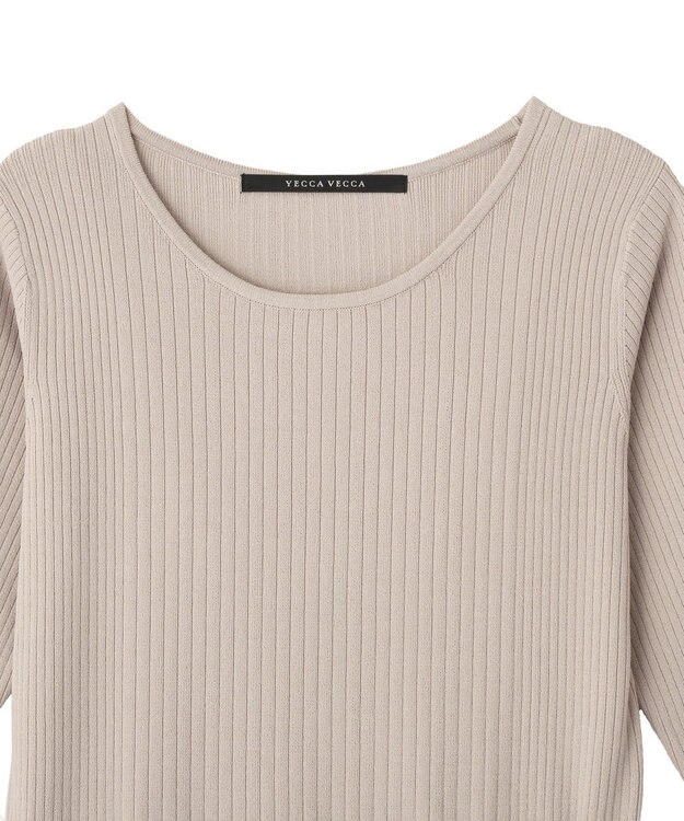 YECCA VECCA 【2点SET】カーディガンセットワンピース Gray Beige