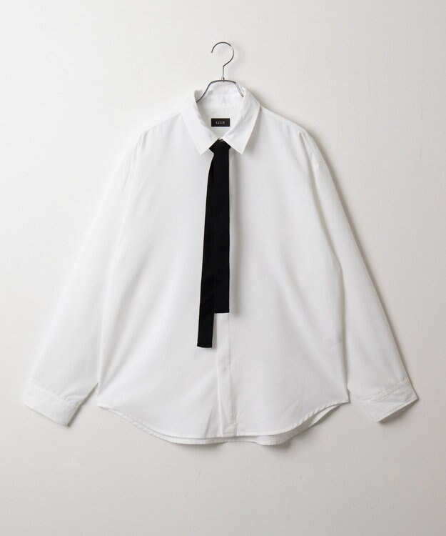 WEGO ボウタイシャツ(LS) ホワイト