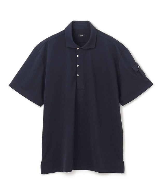 JOSEPH HOMME 【接触冷感】アイスコットンカノコ　ポロ ネイビー系