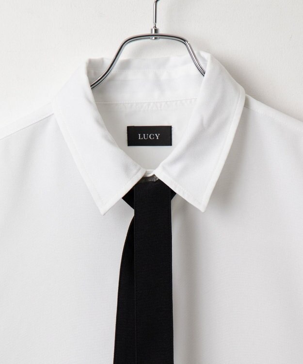 WEGO ボウタイシャツ(LS) ホワイト