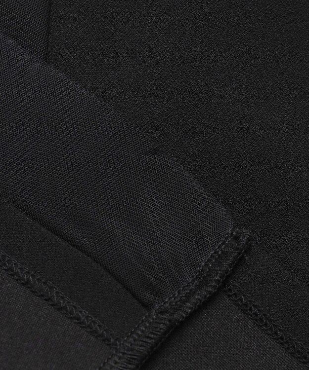 ANY SIS L 【WEB・一部店舗限定】ペプラムチュールコンビ セット ブラック