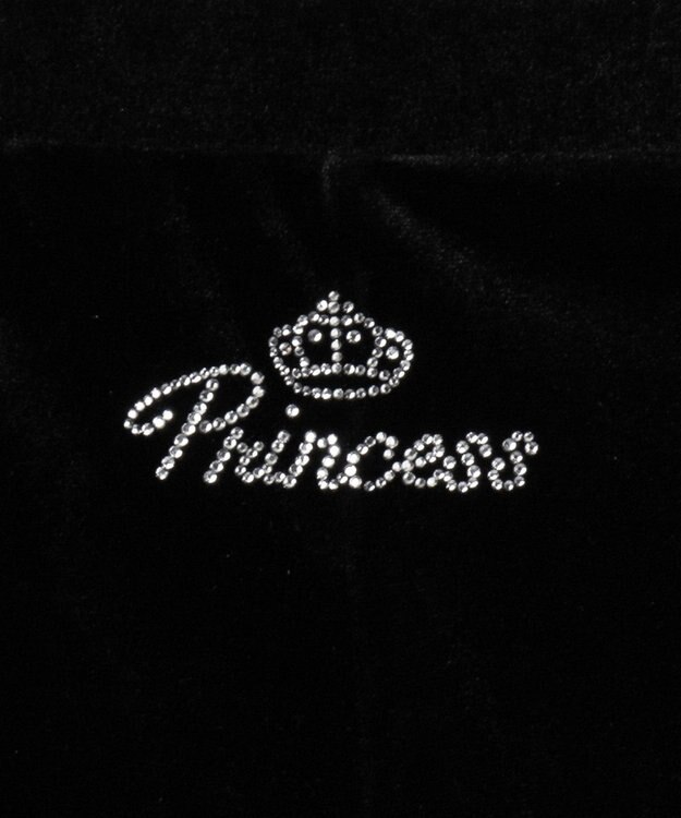 WEGO 【SETUP対応ITEM】ハイウエストベロアパンツ ブラック