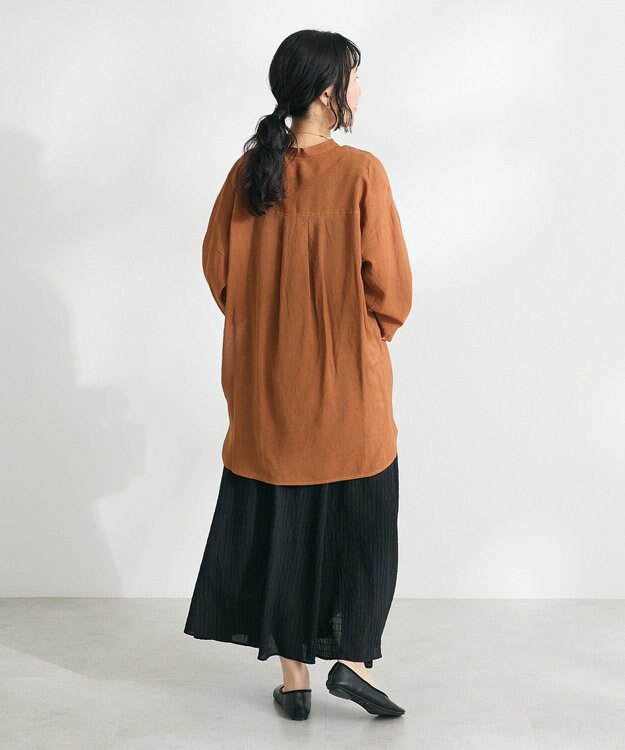 CRAFT STANDARD BOUTIQUE ツイストベルトフレアスカート Orange